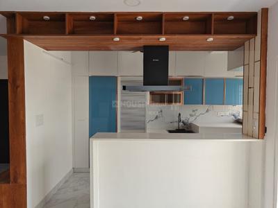 Kitchen Image of 1250 Sq.ft 3 BHK Apartment / Flat for rent in Nutech Preethi, Valasaravakkam Chennai for Rs. 50000