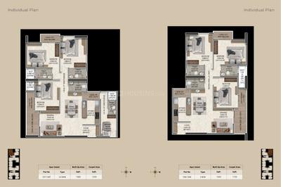 Image of 1433 Sq.ft 3 BHK Apartment / Flat for sale in Kalvik Adidev, Patia, Bhubaneswar for Rs. 16820800