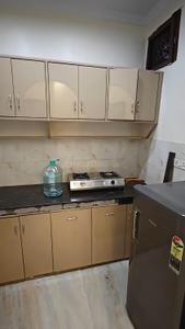 Kitchen Image of 660 Sq.ft 1 BHK Builder Floor for rent in Hari Nagar New Delhi for Rs. 17000