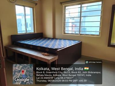 Bedroom Image of 1300 Sq.ft 3 BHK Apartment / Flat for rent in Srijan Green Field City Classic Premium, Maheshtala Kolkata for Rs. 22000