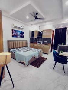 Bedroom Image of 450 Sq.ft 1 RK Builder Floor for rent in Sector 52 Gurgaon for Rs. 26000