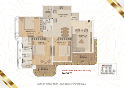 Image of 2000 Sq.ft 3 BHK Apartment / Flat for sale in Swagat Parishram, Satellite, Ahmedabad for Rs. 15000000