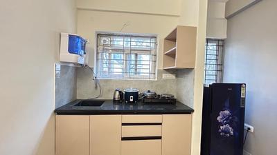 Kitchen Image of 550 Sq.ft 1 BHK Apartment / Flat for rent in Mahadevapura Bengaluru for Rs. 28000