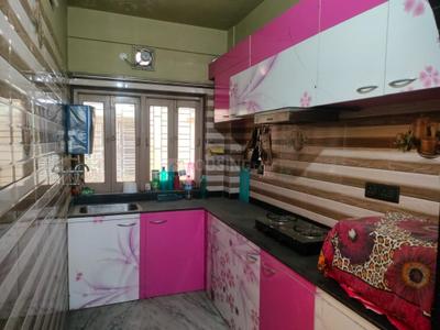 Kitchen Image of 1100 Sq.ft 3 BHK Builder Floor for rent in New Town Kolkata for Rs. 30000