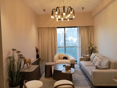 Living Room Image of 1300 Sq.ft 3 BHK Apartment / Flat for rent in Adani Ten BKC, Bandra East Mumbai for Rs. 270000