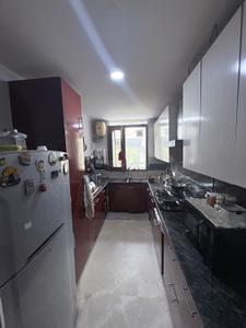 Kitchen Image of 1800 Sq.ft 3 BHK Builder Floor for rent in AGCR Enclave New Delhi for Rs. 60000
