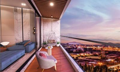 Balcony Image of 1400 Sq.ft 3 BHK Apartment / Flat for sale in Sahakar Vogue 77, Goregaon West Mumbai for Rs. 55935000