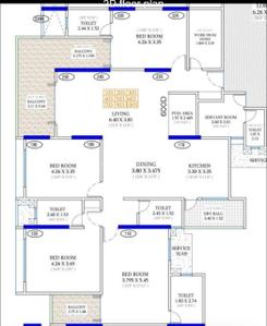 Image of 3456 Sq.ft 4.5 BHK Apartment / Flat for sale in Shubh Nirvana, Viman Nagar, Pune for Rs. 41000000