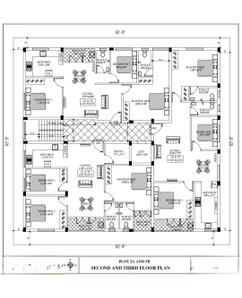 Floor Plan Image of 1295 Sq.ft 3 BHK Apartment / Flat for sale in Nanganallur Chennai for Rs. 16583000