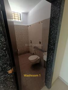 Bathroom Image of 600 Sq.ft 1 BHK Builder Floor for rent in Bhicholi Mardana Indore for Rs. 15000