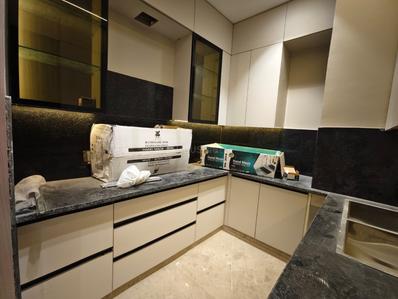 Kitchen Image of 900 Sq.ft 2 BHK Builder Floor for rent in Kirti Nagar New Delhi for Rs. 38000
