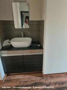 Bathroom Image of 1000 Sq.ft 2 BHK Builder Floor for rent in Nalanchira Thiruvananthapuram for Rs. 20000