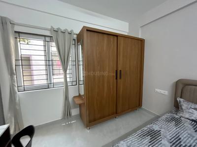 Bedroom Image of 1000 Sq.ft 2 BHK Builder Floor for rent in Munnekollal Bengaluru for Rs. 41000