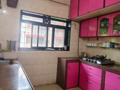 Kitchen Image of 950 Sq.ft 2 BHK Apartment / Flat for rent in  Rohini CHS, Vashi Navi Mumbai for Rs. 50000