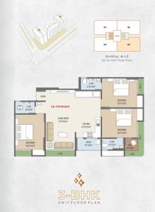 Image of 1260 Sq.ft 2 BHK Apartment / Flat for sale in Dindoli, Surat for Rs. 3592260