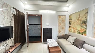 Living Room Image of 650 Sq.ft 1 BHK Apartment / Flat for rent in Brookefield Bengaluru for Rs. 34000