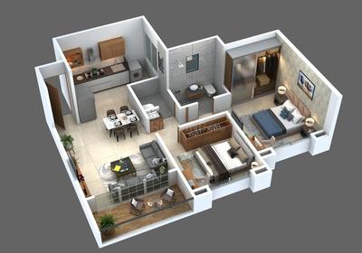 Image of 945 Sq.ft 2 BHK Apartment / Flat for sale in Krishna Aviro, Mohammed Wadi, Pune for Rs. 6590000