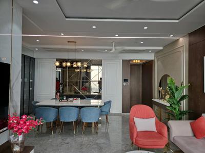 Living Room Image of 1408 Sq.ft 3 BHK Apartment / Flat for sale in Monte South, Byculla Mumbai for Rs. 80000000