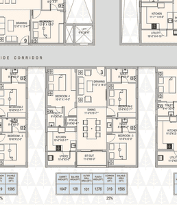 Image of 1595 Sq.ft 3 BHK Apartment / Flat for rent in Madhurawada, Visakhapatnam for Rs. 16000