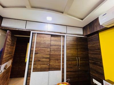Bedroom Image of 1200 Sq.ft 2 BHK Apartment / Flat for rent in Rushabhdev Sharan Circle Homes, Zundal Ahmedabad for Rs. 28000
