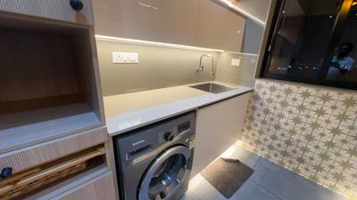 Kitchen Image of 557 Sq.ft 1 BHK Apartment / Flat for rent in Eroor Kochi for Rs. 35000