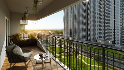 Balcony Image of 1418 Sq.ft 2 BHK Apartment / Flat for sale in Nambiar District 25 Phase 1, Dommasandra Bengaluru for Rs. 19321270