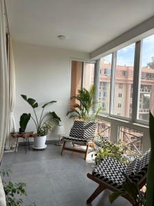 Balcony Image of 1500 Sq.ft 2 BHK Apartment / Flat for rent in Vignana Kendra Bengaluru for Rs. 135000