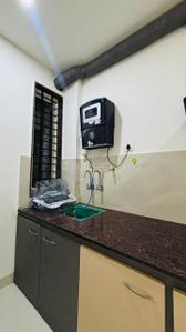 Kitchen Image of 1000 Sq.ft 1 BHK Builder Floor for rent in Mahalakshmi Nagar Indore for Rs. 17000