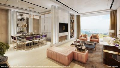 Bedroom Image of 1040 Sq.ft 2 BHK Apartment / Flat for sale in Piramal Mahalaxmi South Tower, Worli Mumbai for Rs. 48000000