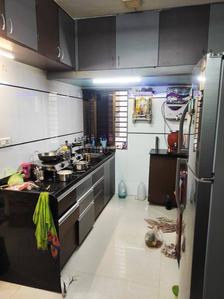 Kitchen Image of 1200 Sq.ft 2 BHK Apartment / Flat for rent in Ghatlodiya Ahmedabad for Rs. 30000