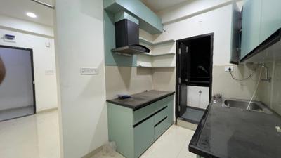 Kitchen Image of 850 Sq.ft 1 BHK Apartment / Flat for rent in Shikhar Balaji Skyz, Nipania Indore for Rs. 15000