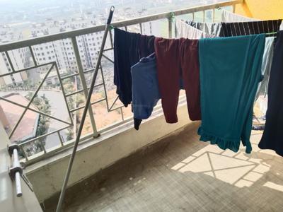 Balcony Image of 695 Sq.ft 1 BHK Apartment / Flat for rent in Mahalunge Ingale Pune for Rs. 8000