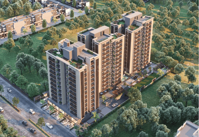 Image of 1530 Sq.ft 3 BHK Apartment / Flat for sale in Tragad, Ahmedabad for Rs. 8600000