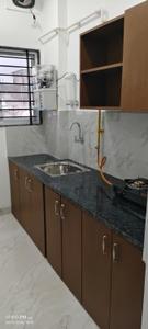 Kitchen Image of 660 Sq.ft 1 BHK Builder Floor for rent in Mahalakshmi Nagar Indore for Rs. 20000