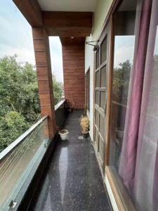 Balcony Image of 900 Sq.ft 1 BHK Builder Floor for rent in Saket New Delhi for Rs. 24500