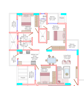 Image of 1611 Sq.ft 3 BHK Apartment / Flat for sale in Aarambh, Beltarodi, Nagpur for Rs. 7088400