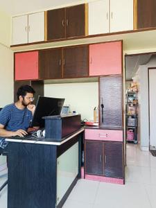 Kitchen Image of 763 Sq.ft 2 BHK Apartment / Flat for sale in Vijay Residency, Keshav Nagar Pune for Rs. 4300000