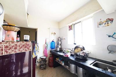 Kitchen Image of 450 Sq.ft 1 BHK Apartment / Flat for sale in Fursungi Pune for Rs. 1700000