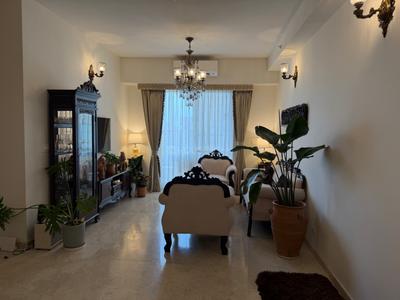 Living Room Image of 1752 Sq.ft 2 BHK Apartment / Flat for rent in DLF One Midtown, Karampura New Delhi for Rs. 74000
