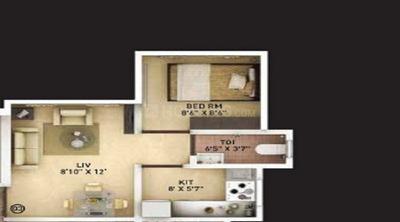 Image of 425 Sq.ft 1 BHK Apartment / Flat for sale in Malad West, Mumbai for Rs. 9200000