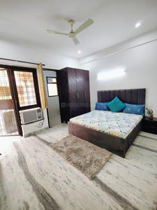 Bedroom Image of 1200 Sq.ft 2 BHK Builder Floor for rent in Sector 52 Gurgaon for Rs. 48000