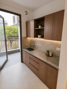 Kitchen Image of 530 Sq.ft 1 RK Independent House for rent in DLF Pink Town House, DLF Phase 3 Gurgaon for Rs. 19000