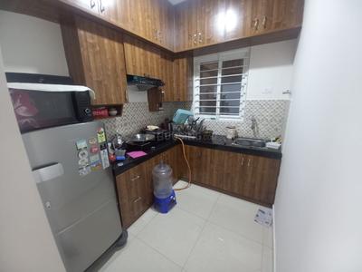 Kitchen Image of 920 Sq.ft 3 BHK Apartment / Flat for rent in Urbanrise Revolution One, Padur Chennai for Rs. 23000