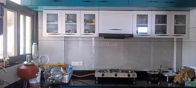 Kitchen Image of 2025 Sq.ft 3 BHK Apartment / Flat for rent in Shiv Shakti Uma Greens, Kudasan Gandhinagar for Rs. 23500