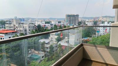 Balcony Image of 1600 Sq.ft 3 BHK Apartment / Flat for rent in Venkatesh Skydale, Hingne Khurd Pune for Rs. 62000