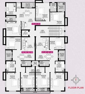 Image of 1577 Sq.ft 3 BHK Apartment / Flat for sale in Ghatikia, Bhubaneswar for Rs. 9800000