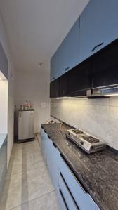 Kitchen Image of 1500 Sq.ft 3 BHK Apartment / Flat for rent in Ashwamegh Lifestyle, Sargasan Gandhinagar for Rs. 40000
