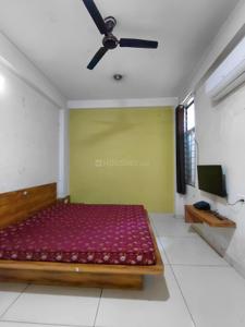 Bedroom Image of 300 Sq.ft 1 RK Builder Floor for rent in Mahalakshmi Nagar Indore for Rs. 12499