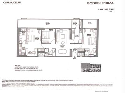Image of 2500 Sq.ft 3 BHK Apartment / Flat for sale in Godrej South Estate, Okhla Industrial Area, New Delhi for Rs. 75000000