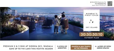 Image of 880 Sq.ft 2 BHK Apartment / Flat for sale in Siddha Sky, Sion, Mumbai for Rs. 19000000